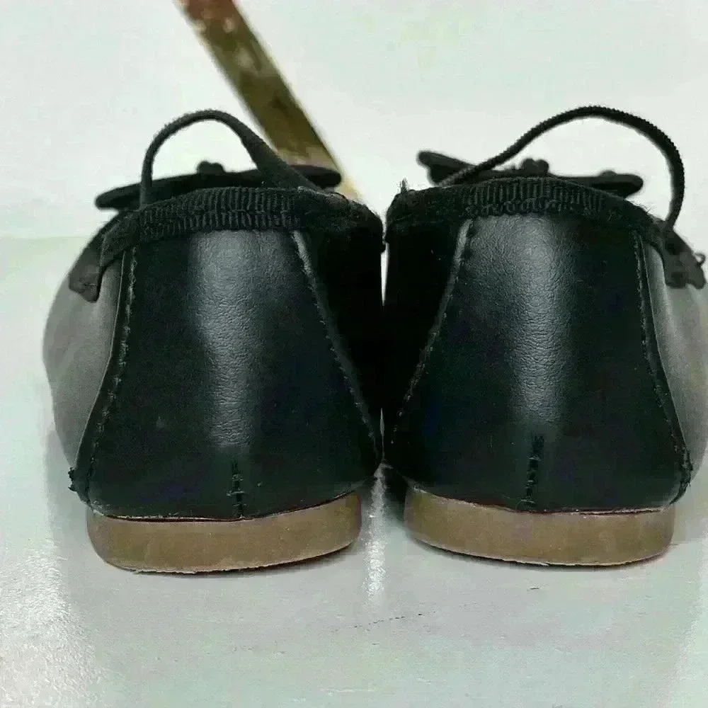 Cat and Jack Black Flat Ballet Girl's Slip -On Shoes (SH34)